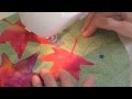 Machine Appliqué Basics 4 - Stitching irregular shapes using blanket stitch