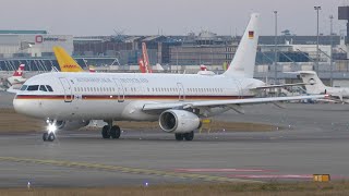 4K | German Air Force Airbus A321 15+04 takeoff Geneva/GVA/LSGG