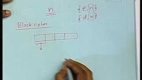 Lecture - 33 Basic Cryptographic Concepts Part : II