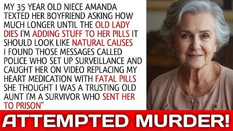 At 71My Niece Moved In And Tried To Poison Me For My Inheritance I Caught Her And Sent Her To Prison