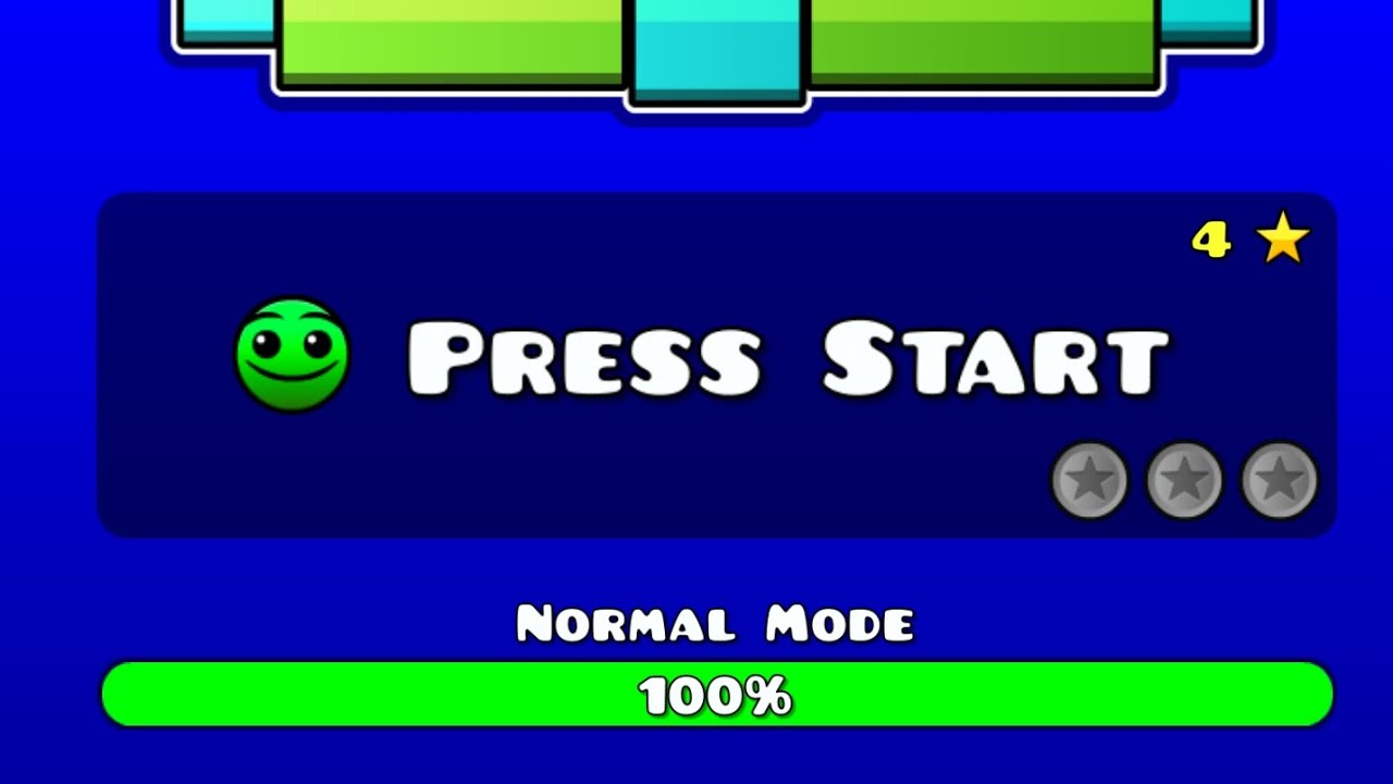 Press Start. Geometry dash 