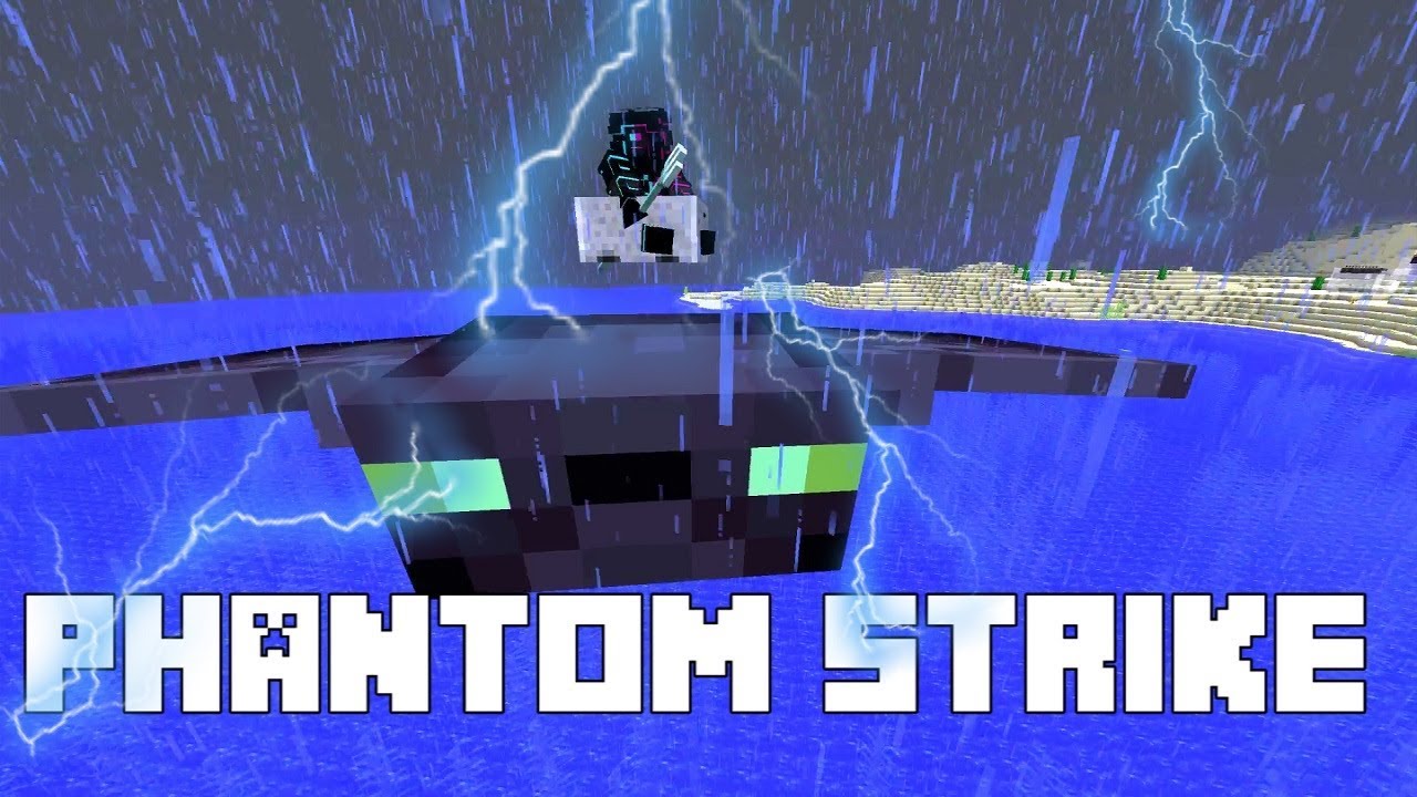 MINECRAFT PHANTOM STRIKE - Giant Phantom Trident Lightning 