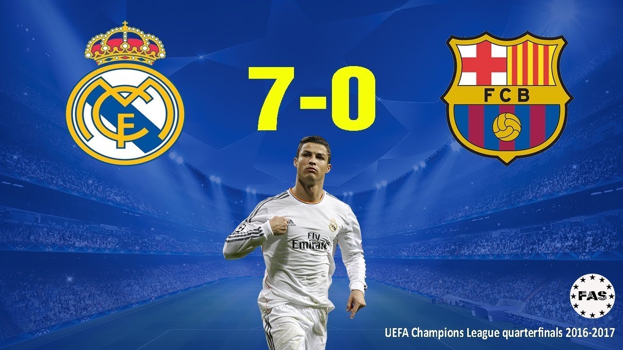 Real Madrid 7-0 Fc Barcelona - El Clasico - Youtube