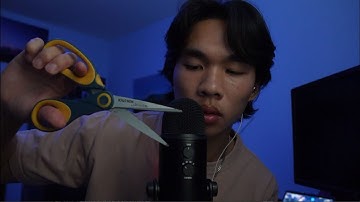 asmr trigger assortment with random schools supplies