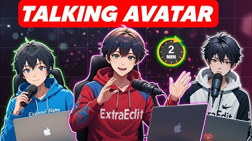 Make Ai Talking Avatar 🔥। In Just 2 minutes...#editing 