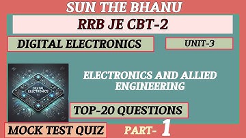 digital electronics// rrb je cbt 2// electronic and allied engineering// quiz part1