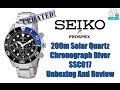 Batman! | Seiko Prospex 200m Solar Quartz Chronograph Diver SSC017 Unbox & Review