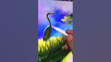 DRAWING WITH STAMP BRUSHES IN PROCREATE (#shorts​)