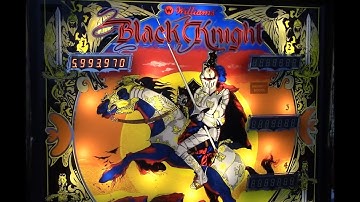 1980 Williams BLACK KNIGHT pinball machine