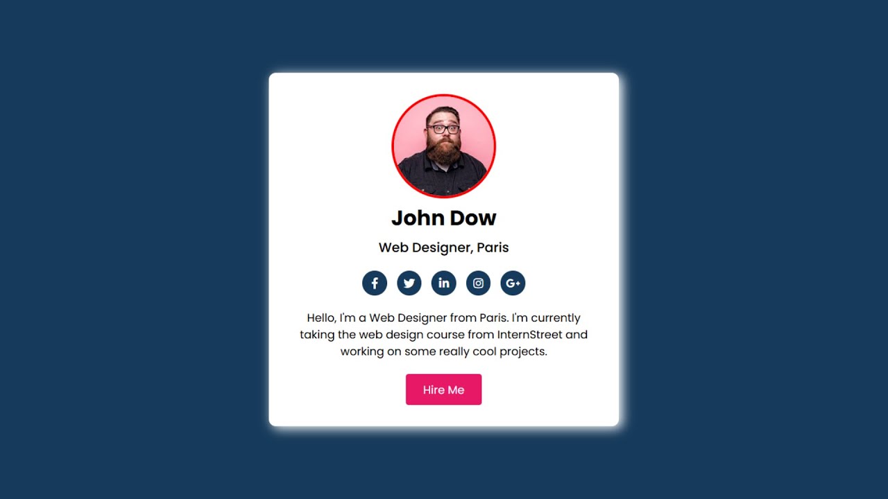 Personal CV with HTML CSS | HTML CSS Personal CV Responsive @raselcoder ...