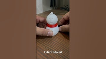 Snowman made in Tinkercad. #tinkercad #snowman #tutorial