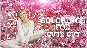 Colorings for cute cut/pro