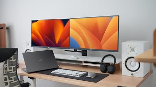 The ULTIMATE Dual Monitor Laptop Setup - 2022!