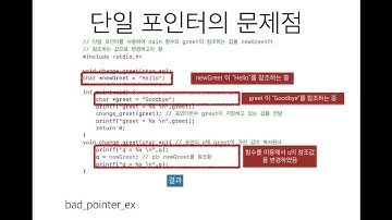 14_1 이중 포인터 (널널한 교수의 기초 C언어) ft. C 코딩