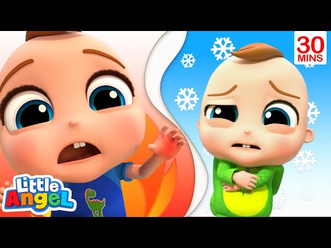 HOT and COLD + 30 min Opposite Songs | Little Angel Kids Songs & Nursery Rhymes