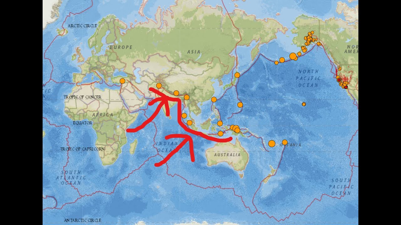 Elevated Earthquake Activity Java Trench. West Coast Earthquake update ...