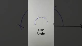 180 degree angle with compass