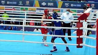 #Boxeo Cubano en la final de @CaliValle2021 52 kg: Ewart Marín (CUB) se proclama campeón
