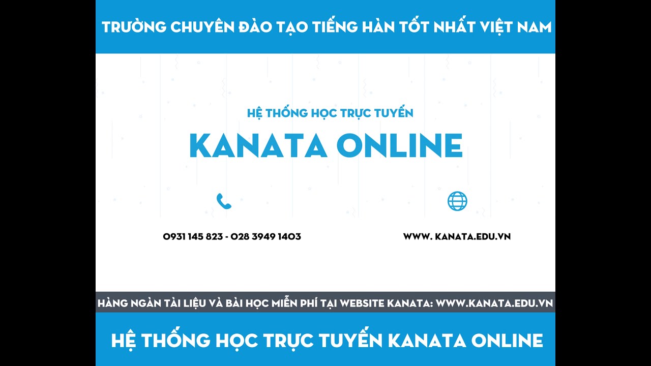 Học tiếng hàn online miễn phí | Hệ Thống Học Tiếng Hàn Online Trực Tuyến  – Trường Hàn Ngữ Việt Hàn Kanata
