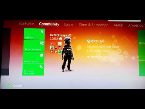 Xbox 360 Account ohne passwort anmelden (glitch )