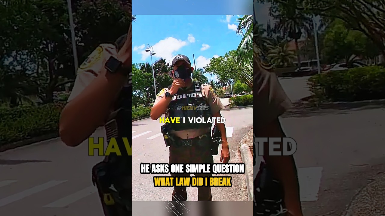 Полиция задержала его — но какой закон был нарушен?