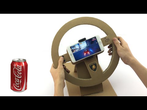 Tự Chế Vô Lăng Chơi Game Đua Xe Từ Bìa Carton Cực Kì Đơn Giản