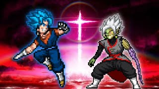Vegito Remake(AF) VS Fused Zamasu in Jump Force Mugen