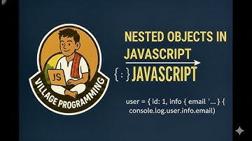 Objects in JavaScript Update and Delete Nested Objects | @VillageProgramming | #javascripttutorial