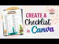 How to make a checklist in Canva