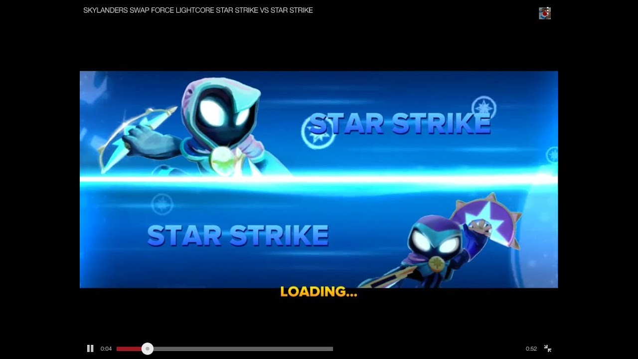 SKYLANDERS SWAP FORCE LIGHTCORE STAR STRIKE VS STAR STRIKE