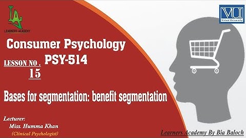 Consumer Psychology (PSY514)VU Urdu | Lecture No.15 | Learners Academy By Bia Baloch