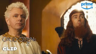 Crowley Peer Pressures Aziraphale | Good Omens | Prime Video