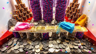 10 quarter challenge high limit coin pusher