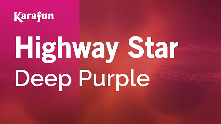Highway Star Karaoke version - Karaoke performance video thumbnail