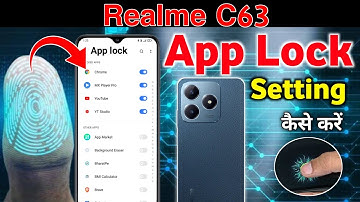Realme c63 me app lock kaise kare, Realme c63 app lock fingerprint _ Setting