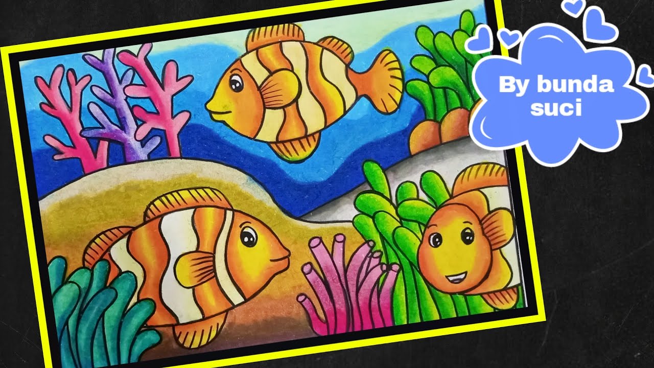 Contoh Mewarnai Gambar Ikan Di Laut - Infoupdate.org