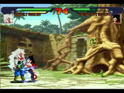 DragonBall AF Goku Ssj5 Vs Vegeta Ssj4 MUGEN