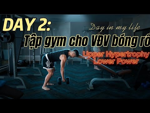 VĐV Bóng rổ tập GYM như thê nào? DAY 2: UPPER HYPERTROPHY/ LOWER POWER - BẬT KHOẺ, TRANH CHẤP MẠNH 
