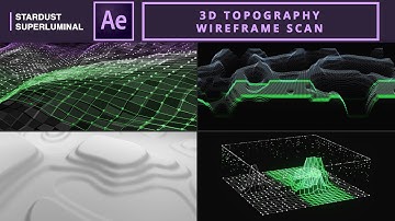 3D Topography Wireframe Scan Animation | After Effects Tutorial