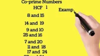 CO PRIME NUMBER S