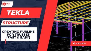 Tekla Structure - Creating Purlins for Trusses Fast & Easy