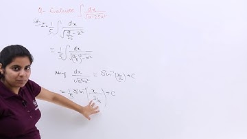 Class 12th – Integral of 1/sqrt(9 - 25 x^2) dx | Integrals | Tutorials Point