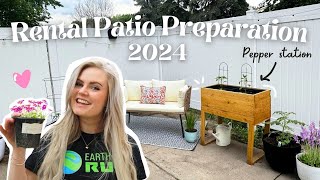 Prepping my rental patio 2024