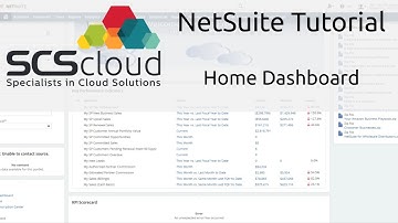 NetSuite Tutorial - Home Dashboard