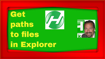 Get file paths in Explorer with AutoHotkey