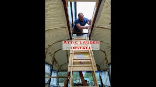 Attic ladder in a school bus?