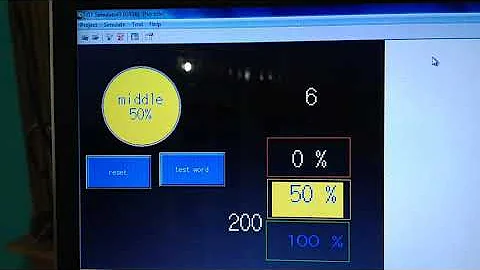 #Belajar HMI Mitsubishi GT Designer 3 #Work Lamp Area