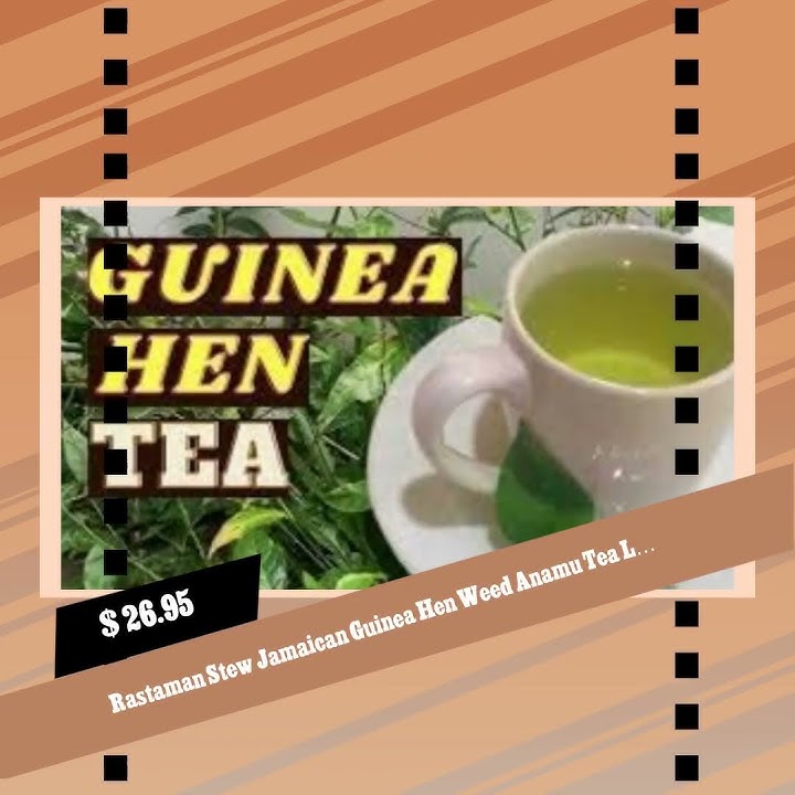 Rastaman Stew Jamaican Guinea Hen Weed Anamu Tea Leaves Stems and Roots Grounded and Blended Wilc...
