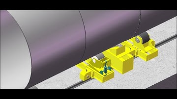 250t Self Aligning Rotator and Welding Turning Rolls Apply in Rotator, Welding Turning Rolls, Vessel