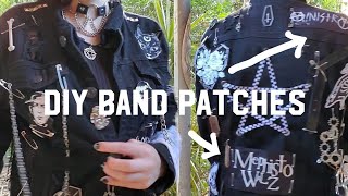 DIY Painted Goth Band Patches: Creating a Custom Jacket 
